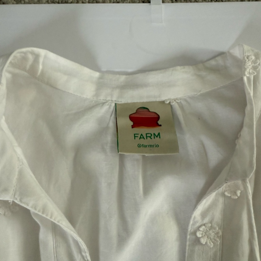 FARM Rio White Embroidered Mini Dress - Picture 2 of 5